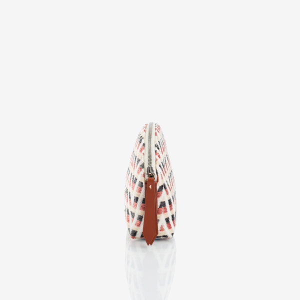 Vali Africa pouch raffia and leather Caroline De Marchi