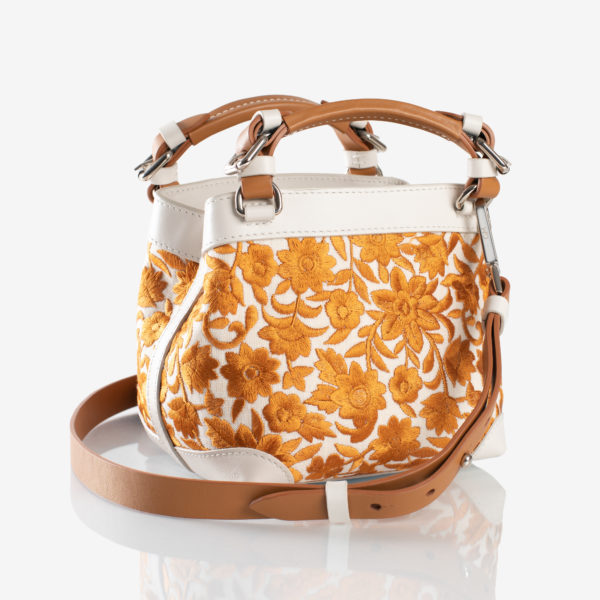 Cubo lindo floral yellow bag Caroline De Marchi