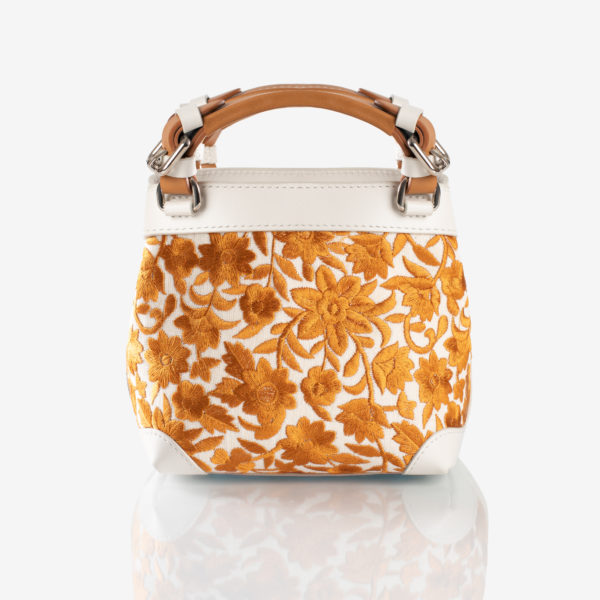 Cubo lindo floral yellow bag Caroline De Marchi