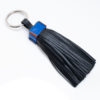 Hope Trio black leather keychain Caroline De Marchi