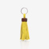 Hope Trio yellow leather keychain Caroline De Marchi