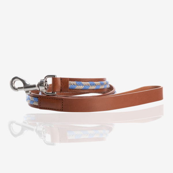 Jaipur dog leash blue Caroline De Marchi