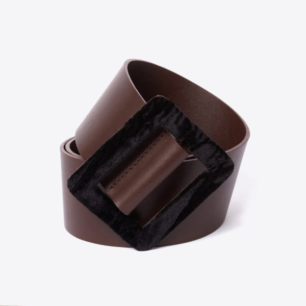 iris belt leather and velvet Caroline De Marchi