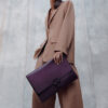 Karl purple briefcase Caroline De Marchi