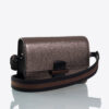 reka medio bag bronze caroline de marchi three quarter view