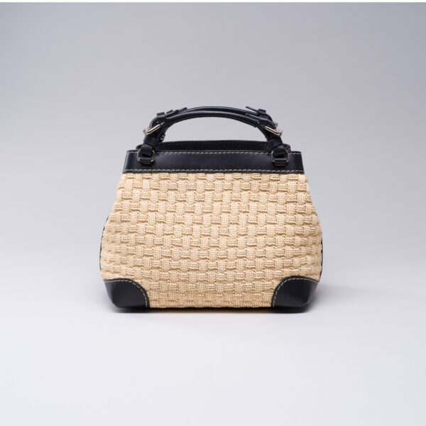 Cubo Demeter medium bag raffia Caroline De Marchi