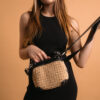 Cubo Demeter raffia mini bag Caroline De Marchi