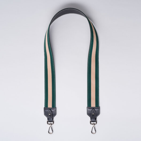 Parnasse shoulder strap beige green Caroline De Marchi