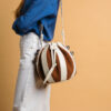 Alma Hera ivory brown bag Caroline De Marchi