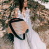 Cubo Gaia raffia bag Caroline De Marchi