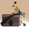 Reka Aral in grained bronze leather Caroline De Marchi