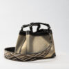 Cubo Amlach medium bag gold denim Caroline De Marchi