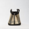 Cubo Amlach medium bag gold denim Caroline De Marchi