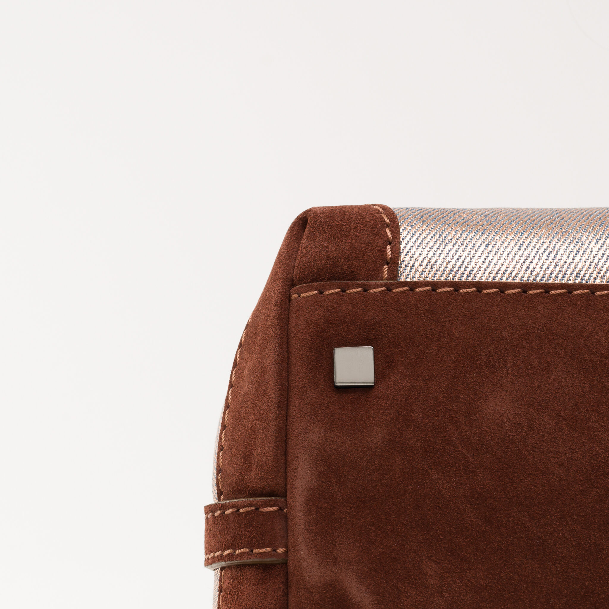 Cubo Luthien mini bag copper denim Caroline De Marchi