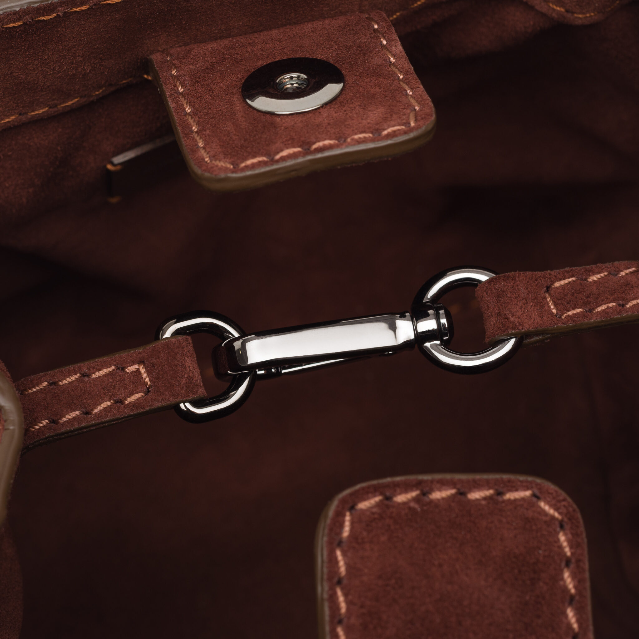 Cubo Luthien mini bag copper denim Caroline De Marchi