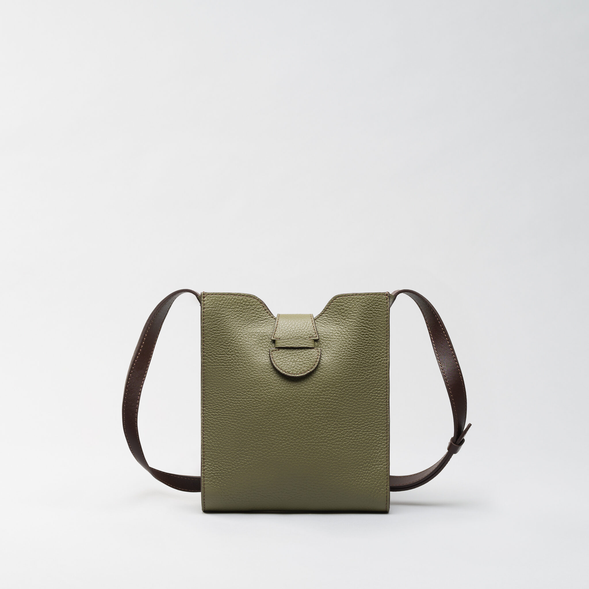 Raph Vanyar kaki leather bag Caroline De Marchi