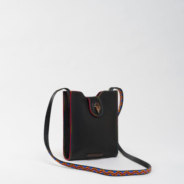 Raph Abeba black leather bag Caroline De Marchi