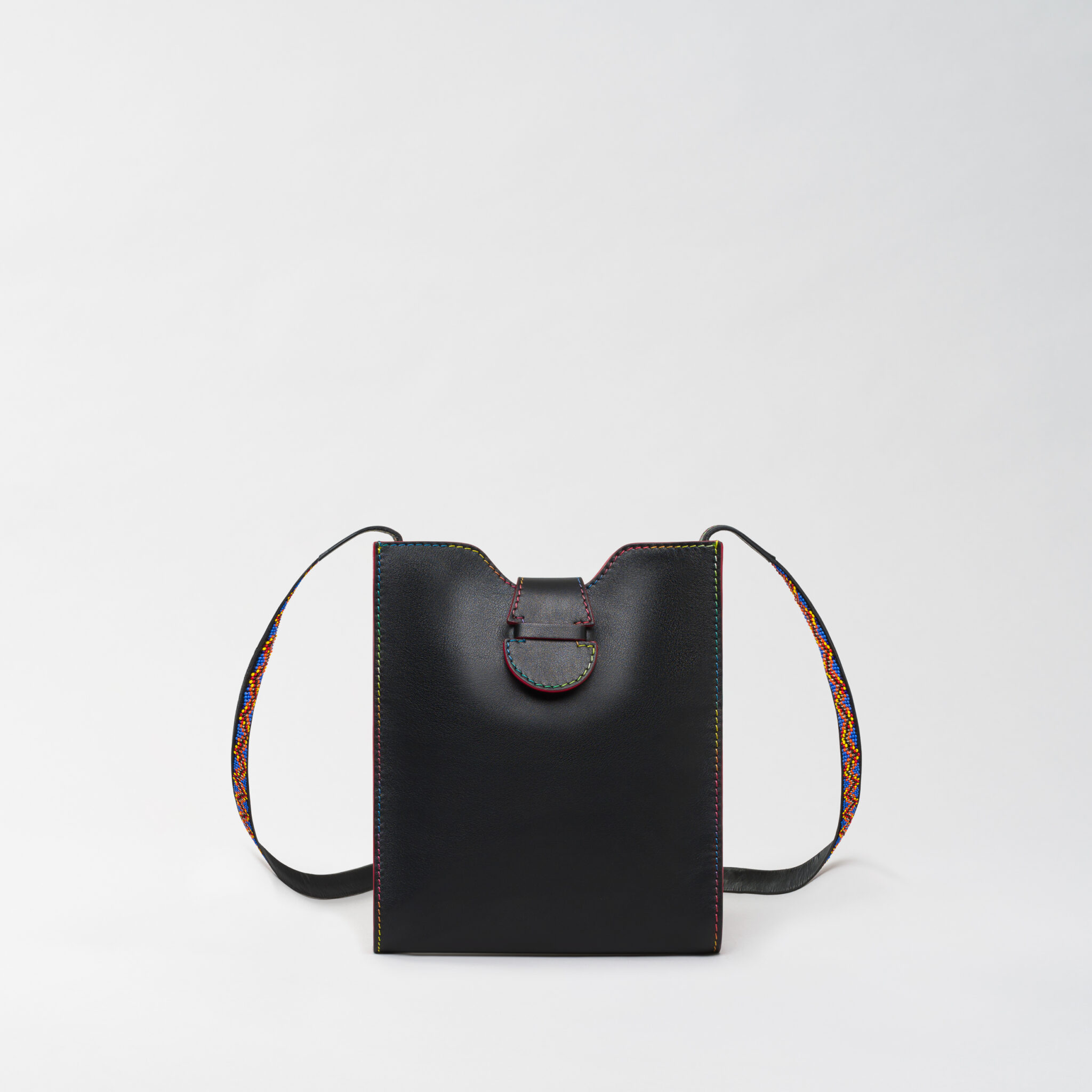 Raph Abeba black leather bag Caroline De Marchi
