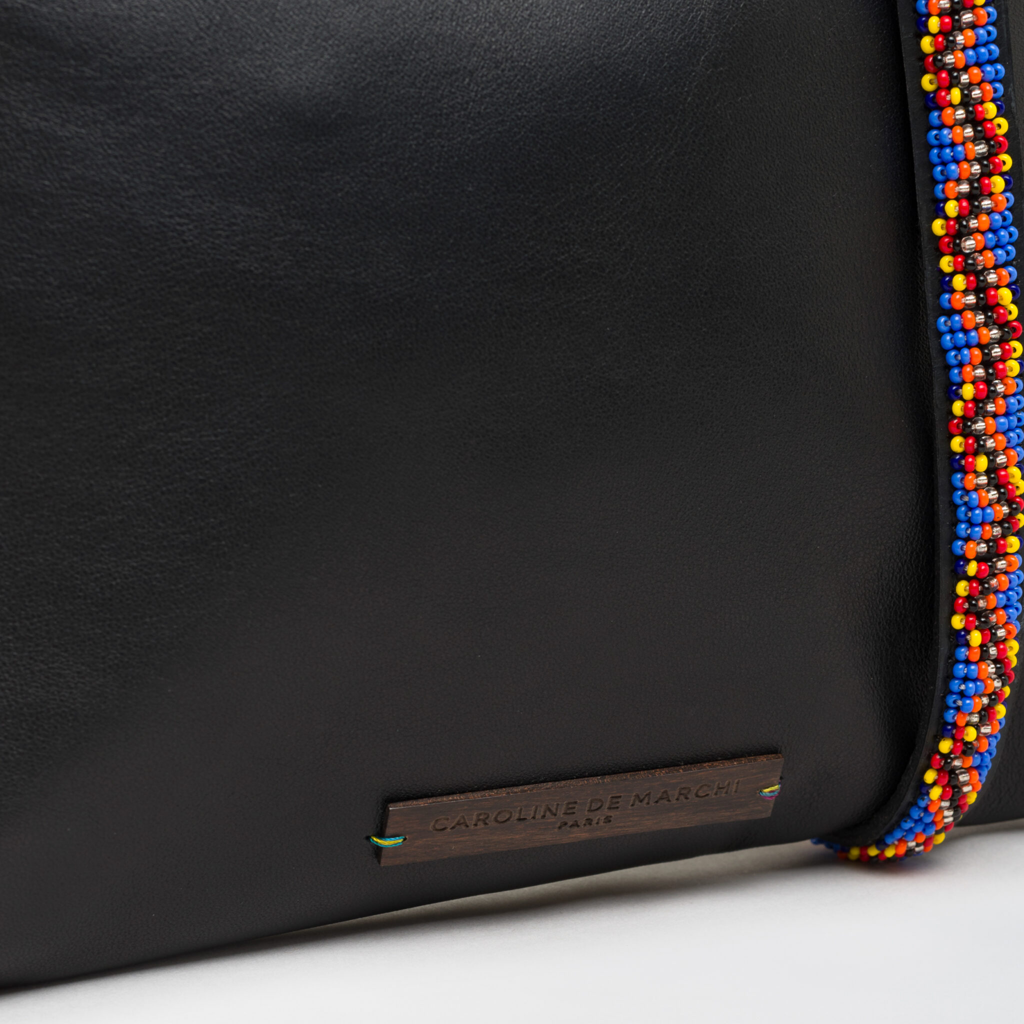 Raph Abeba black leather bag Caroline De Marchi