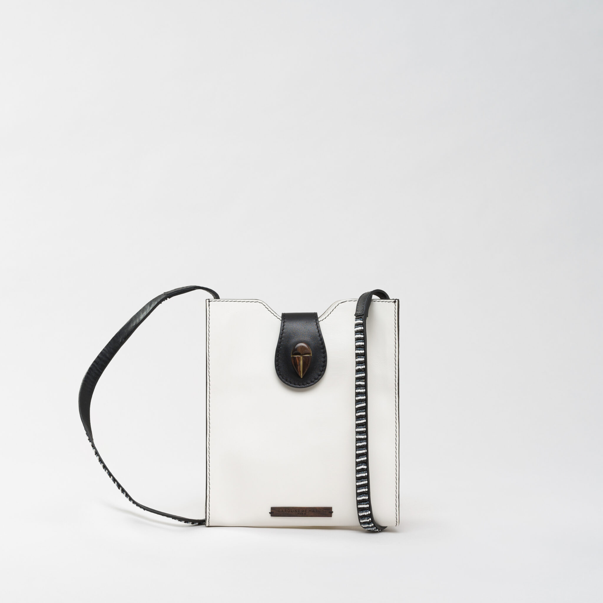 Raph Alora white leather bag Caroline De Marchi