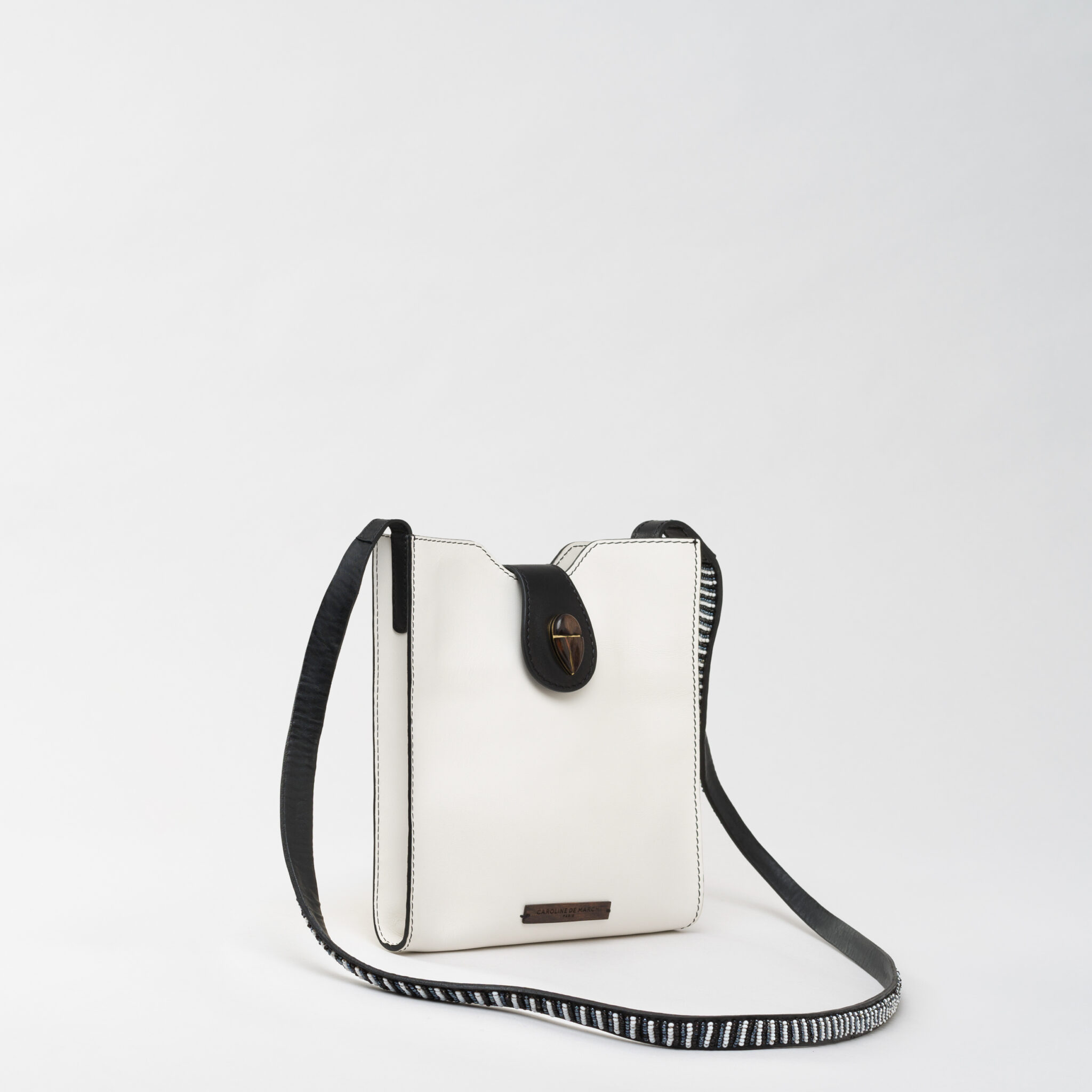 Raph Alora white leather bag Caroline De Marchi