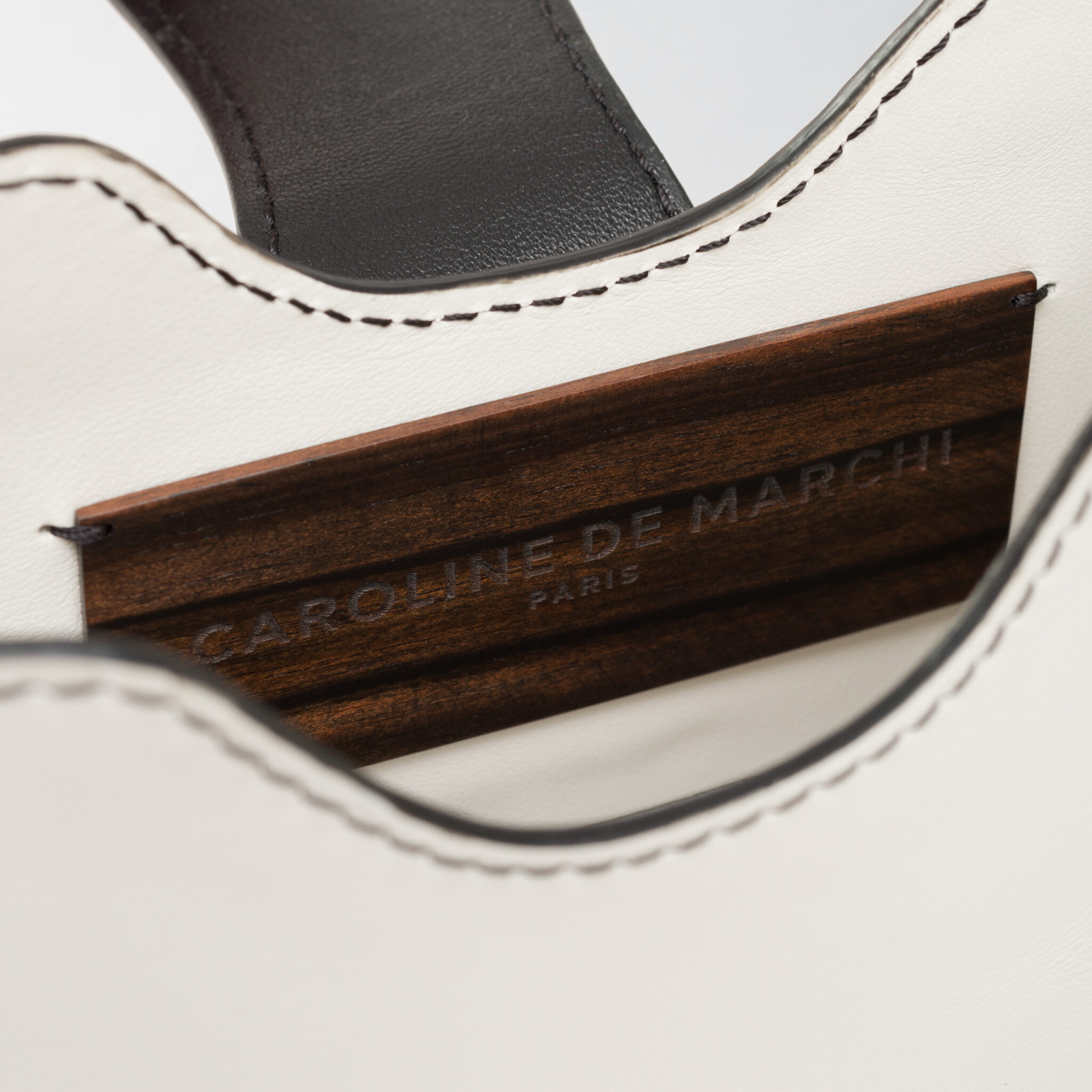 Raph Alora white leather bag Caroline De Marchi