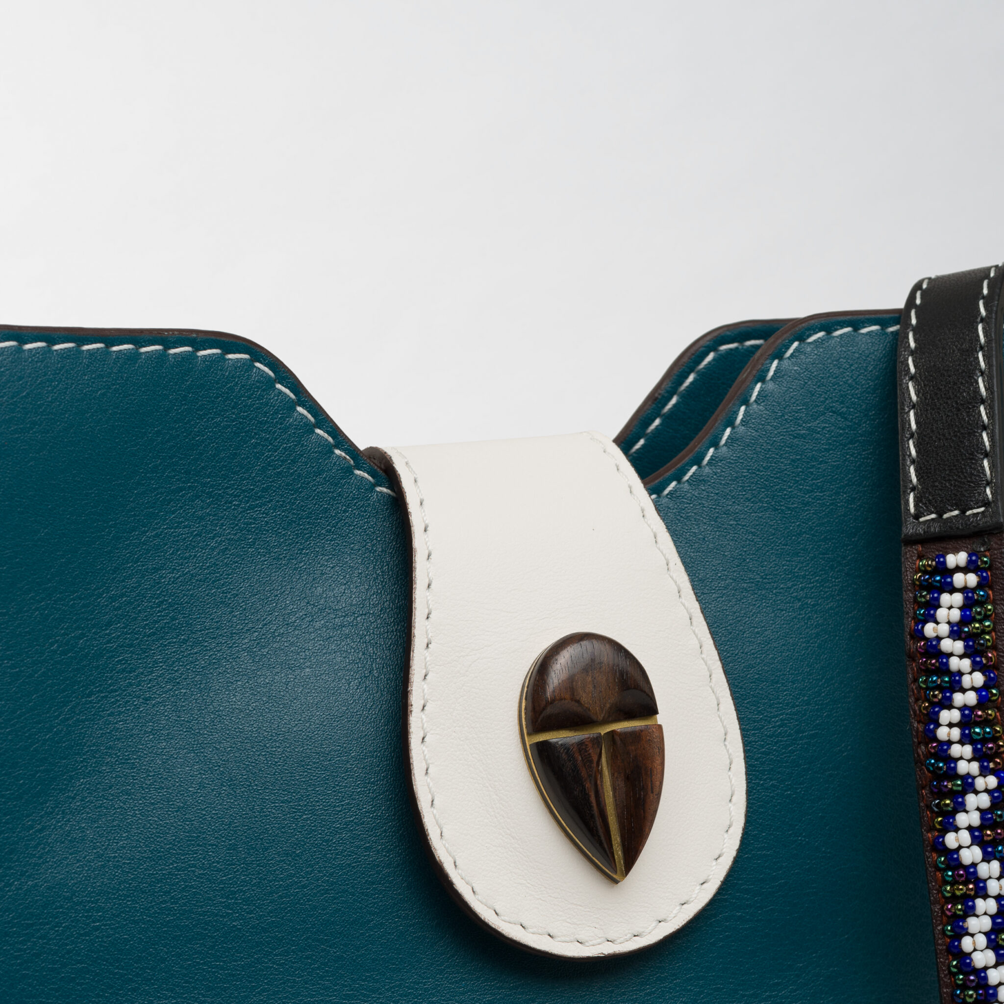 Raph Behati green leather bag Caroline De Marchi