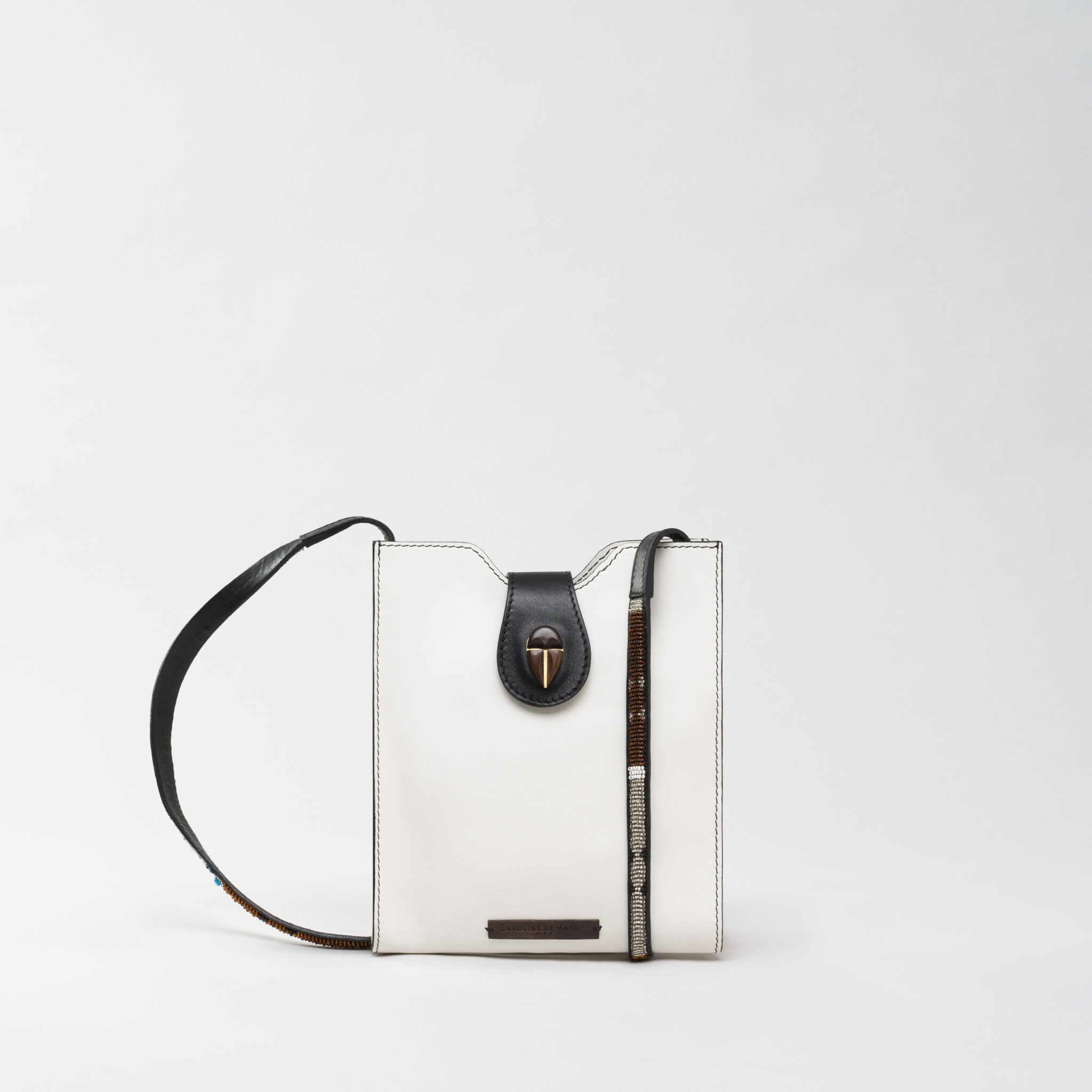 Raph Luam white leather bag Caroline De Marchi