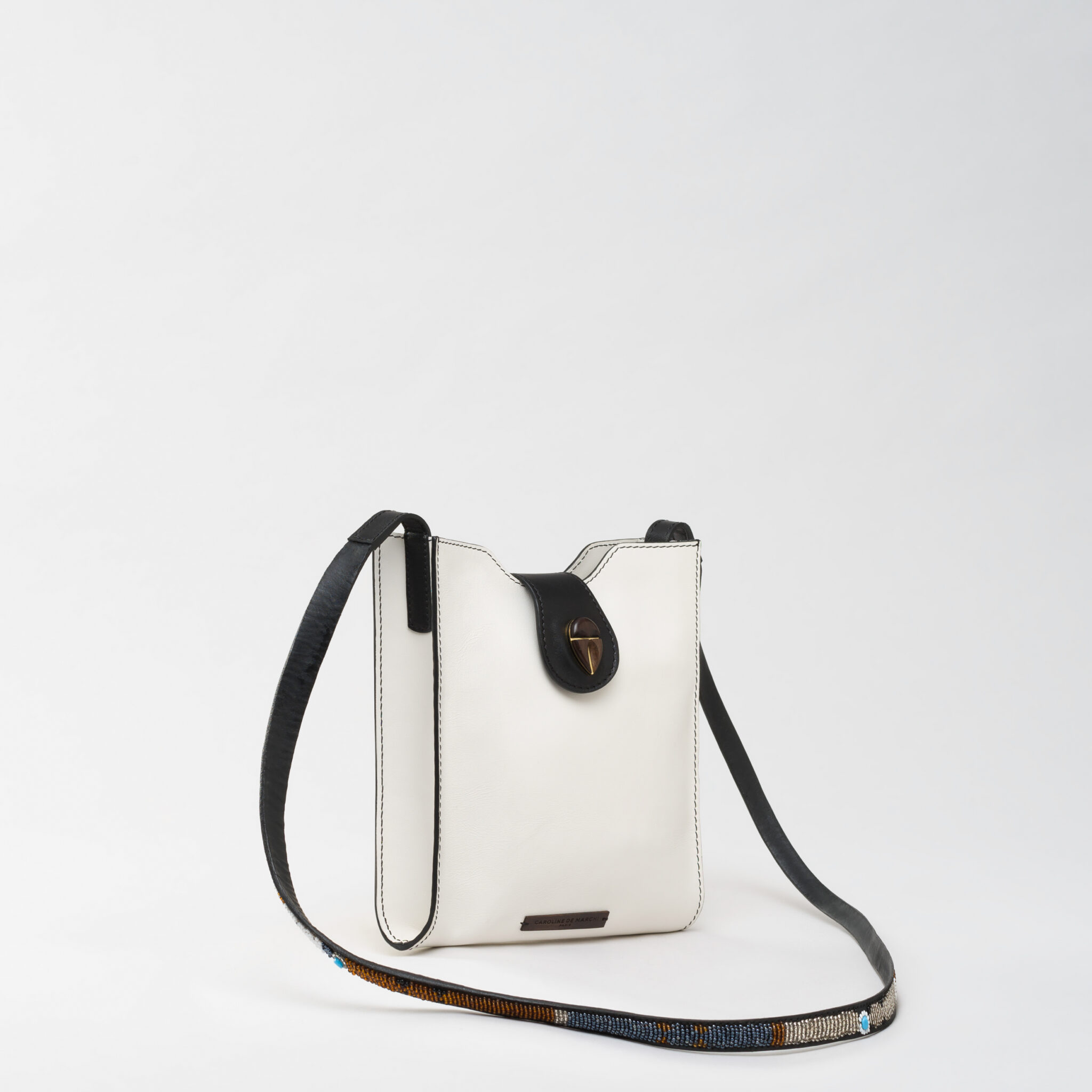 Raph Luam white leather bag Caroline De Marchi