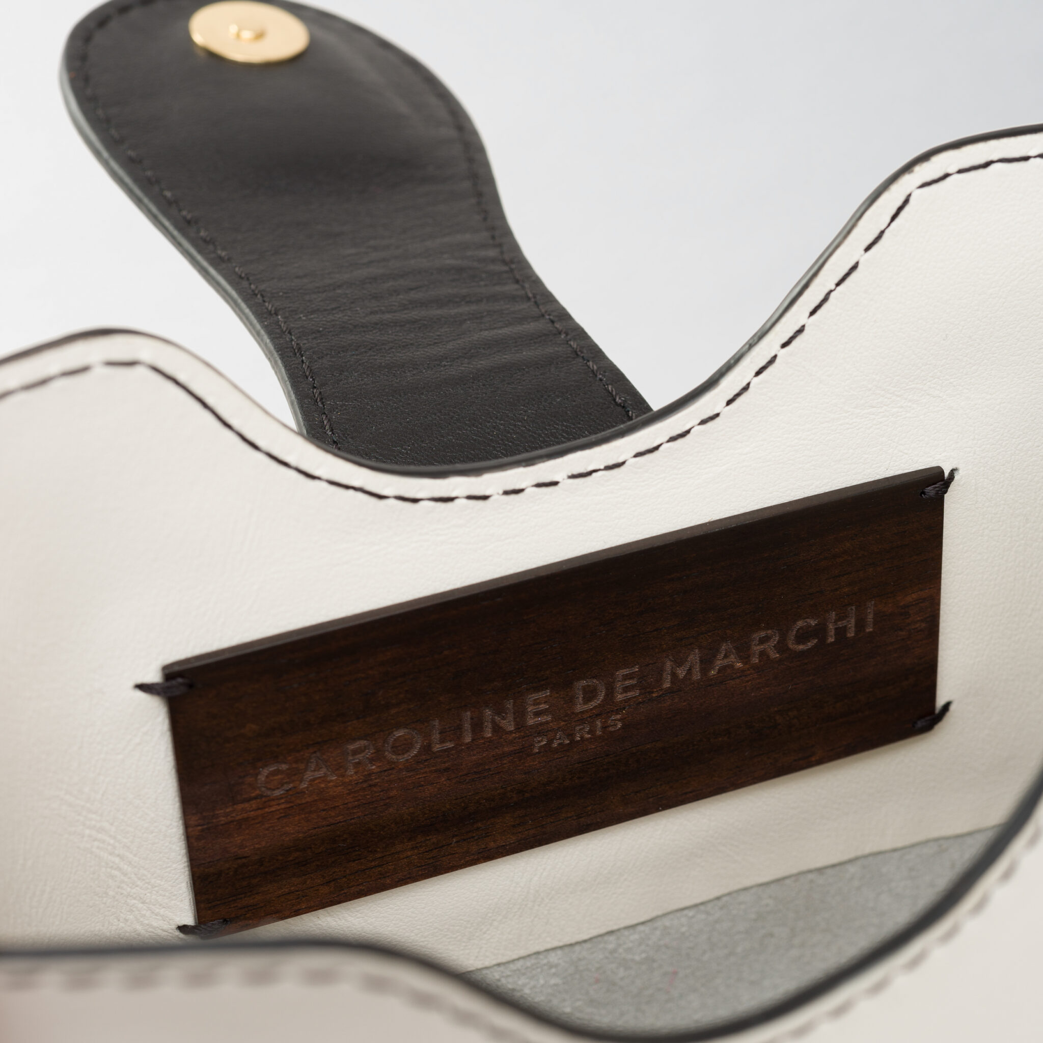 Raph Luam white leather bag Caroline De Marchi