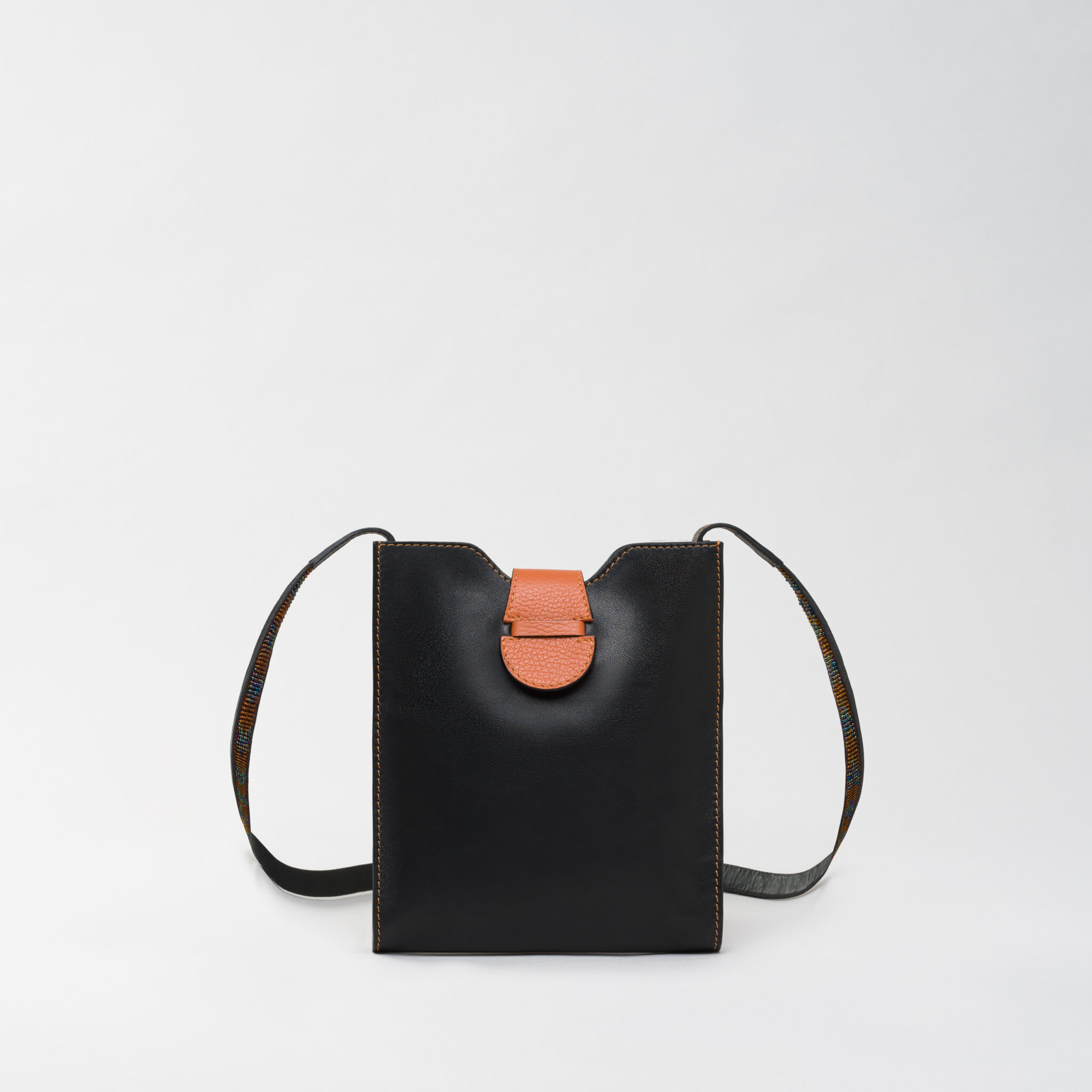Raph Nere black leather bag Caroline De Marchi
