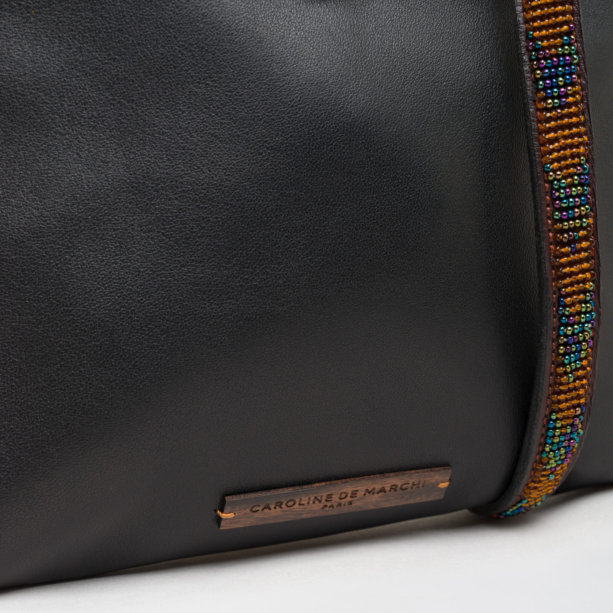 Raph Nere black leather bag Caroline De Marchi