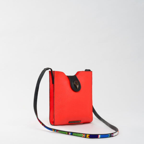 Raph Uhuru coral grained leather bag Caroline De Marchi