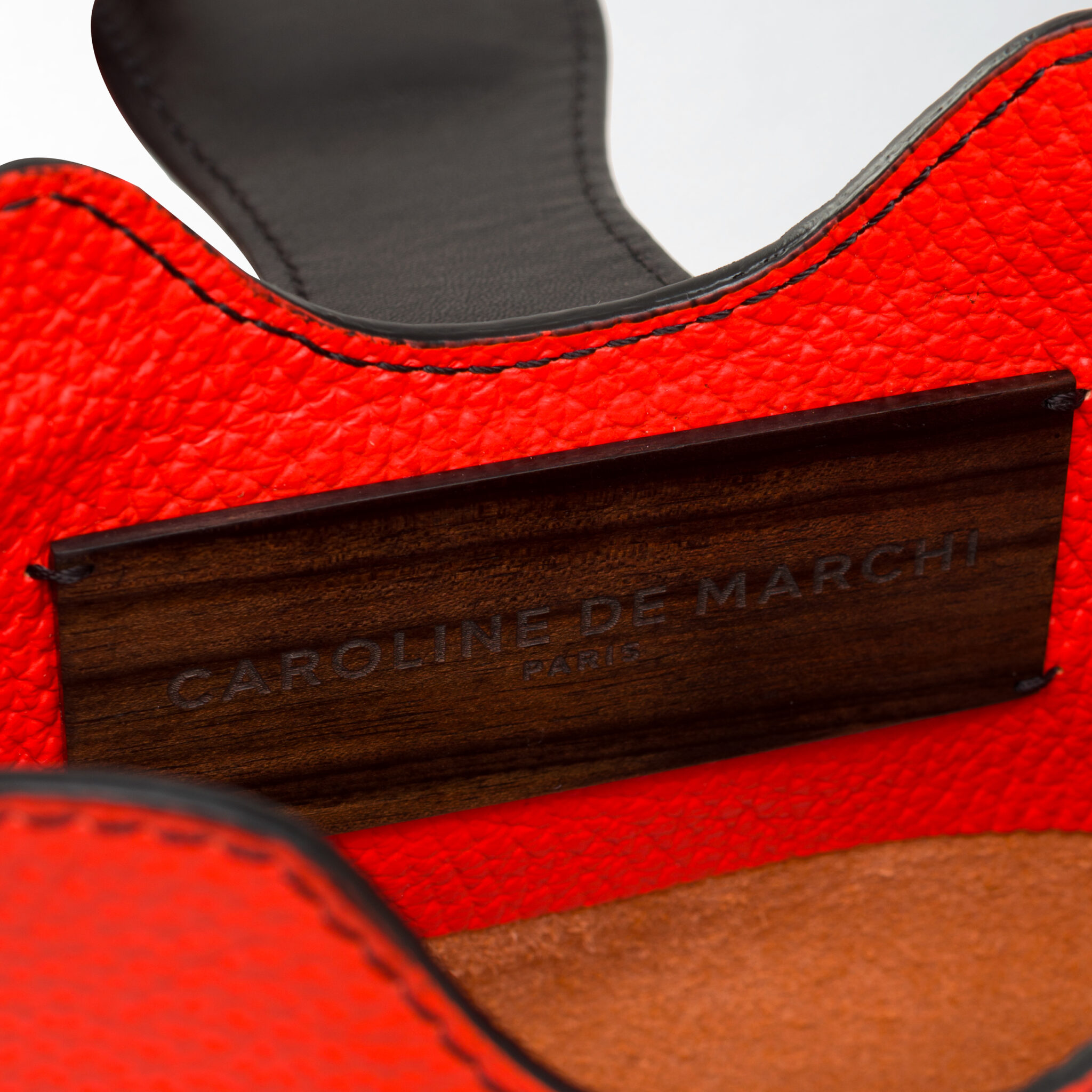 Raph Uhuru coral grained leather bag Caroline De Marchi